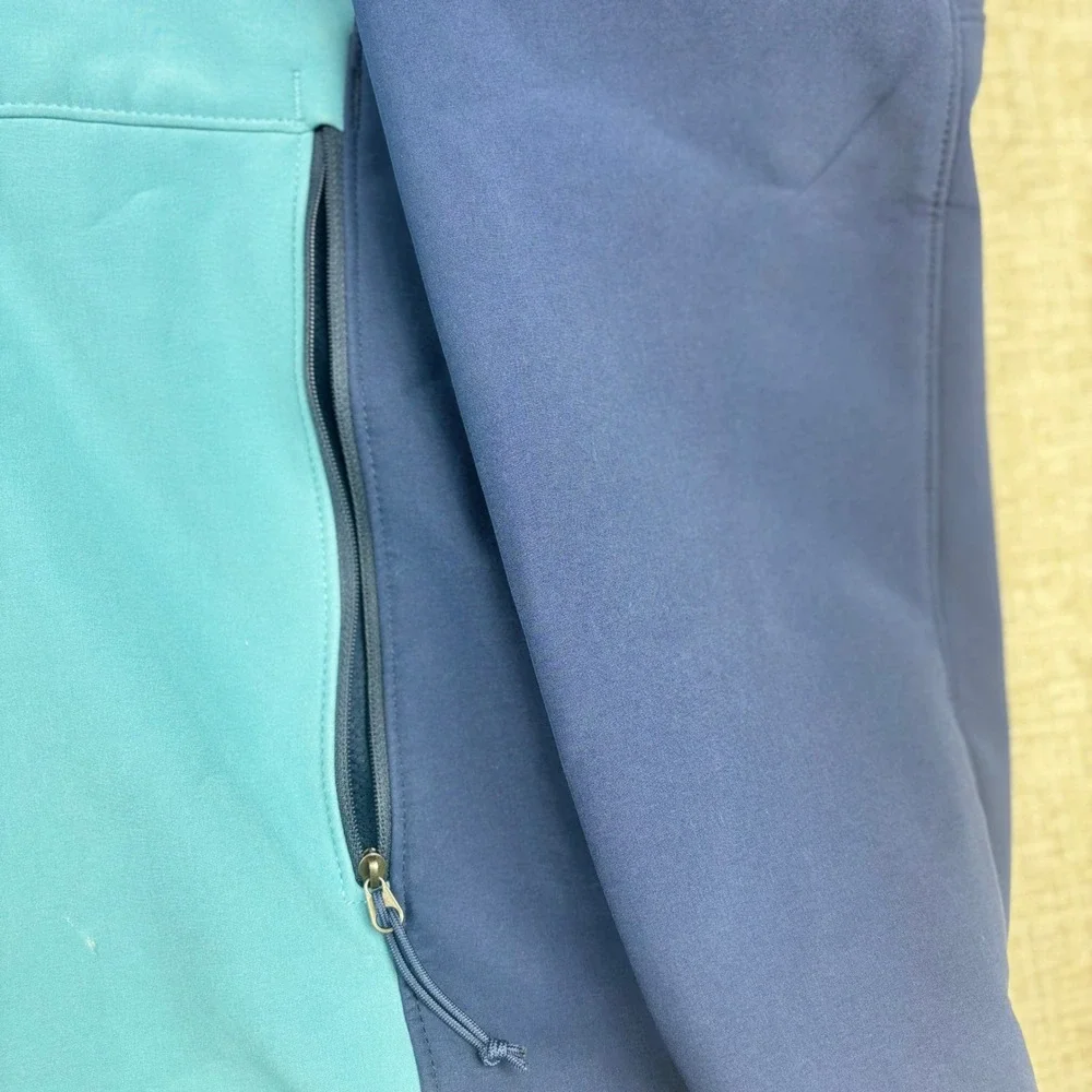 The North Face Apex Bionic Softshell Jacket Mens Large Blue Full Zip Windproof